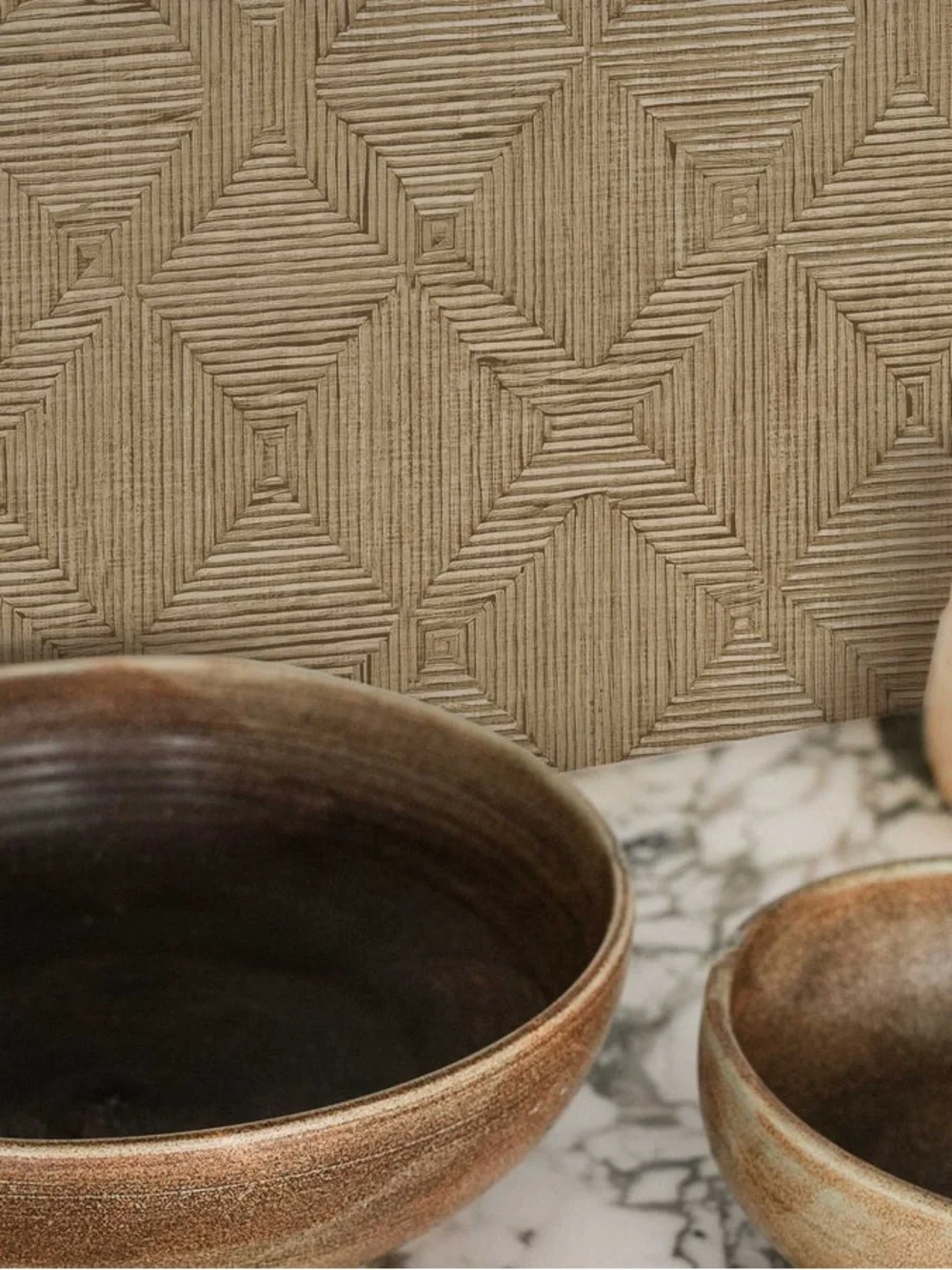 Peel and Stick Hoffmann Faux Sisal Textured Wallpaper by Jeremiah Brent